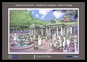 Casselberry  event area -ARTISTS PAVILION - MORNING MARKET -