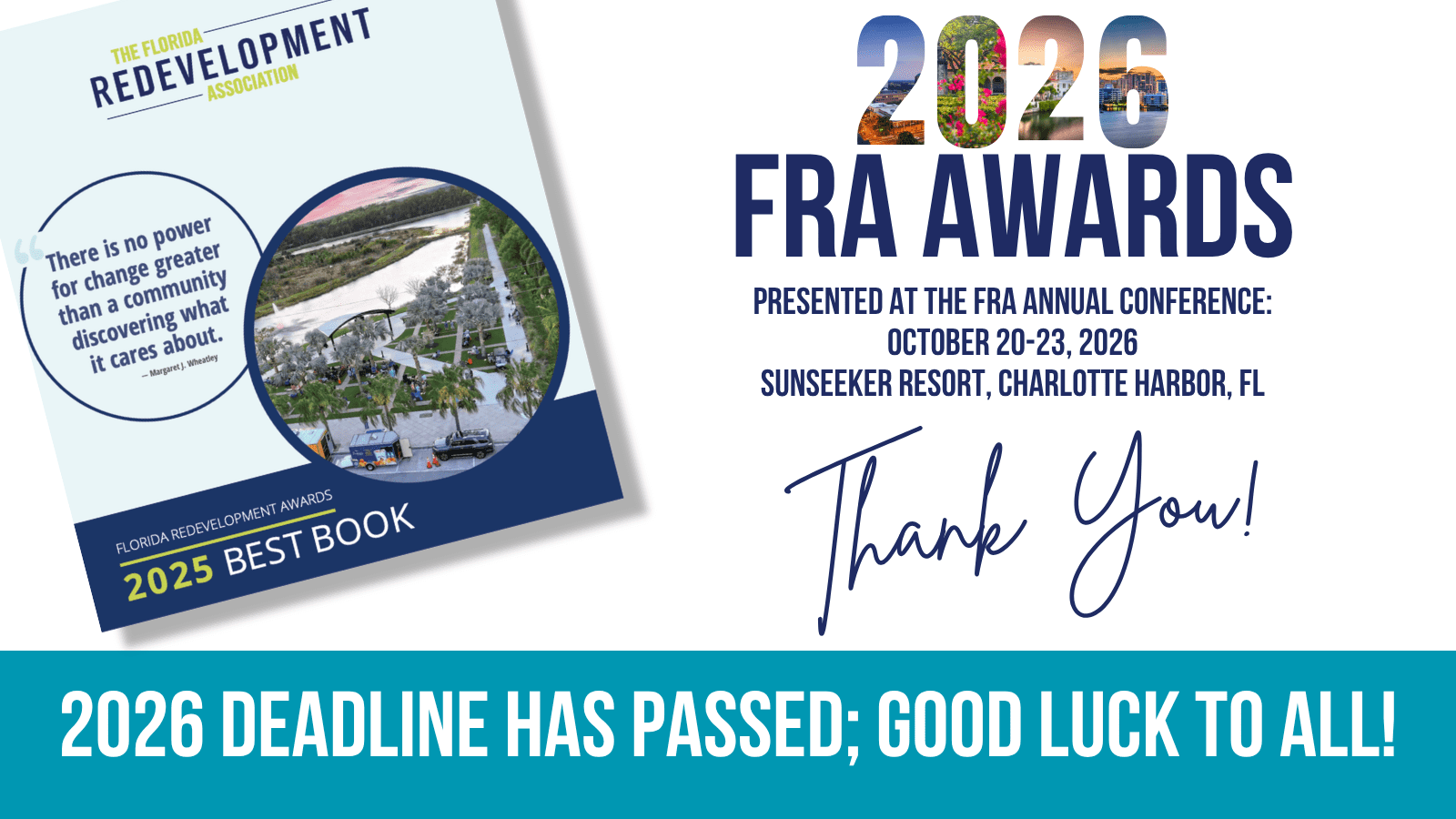 2026 FRA Awards Thank you banner